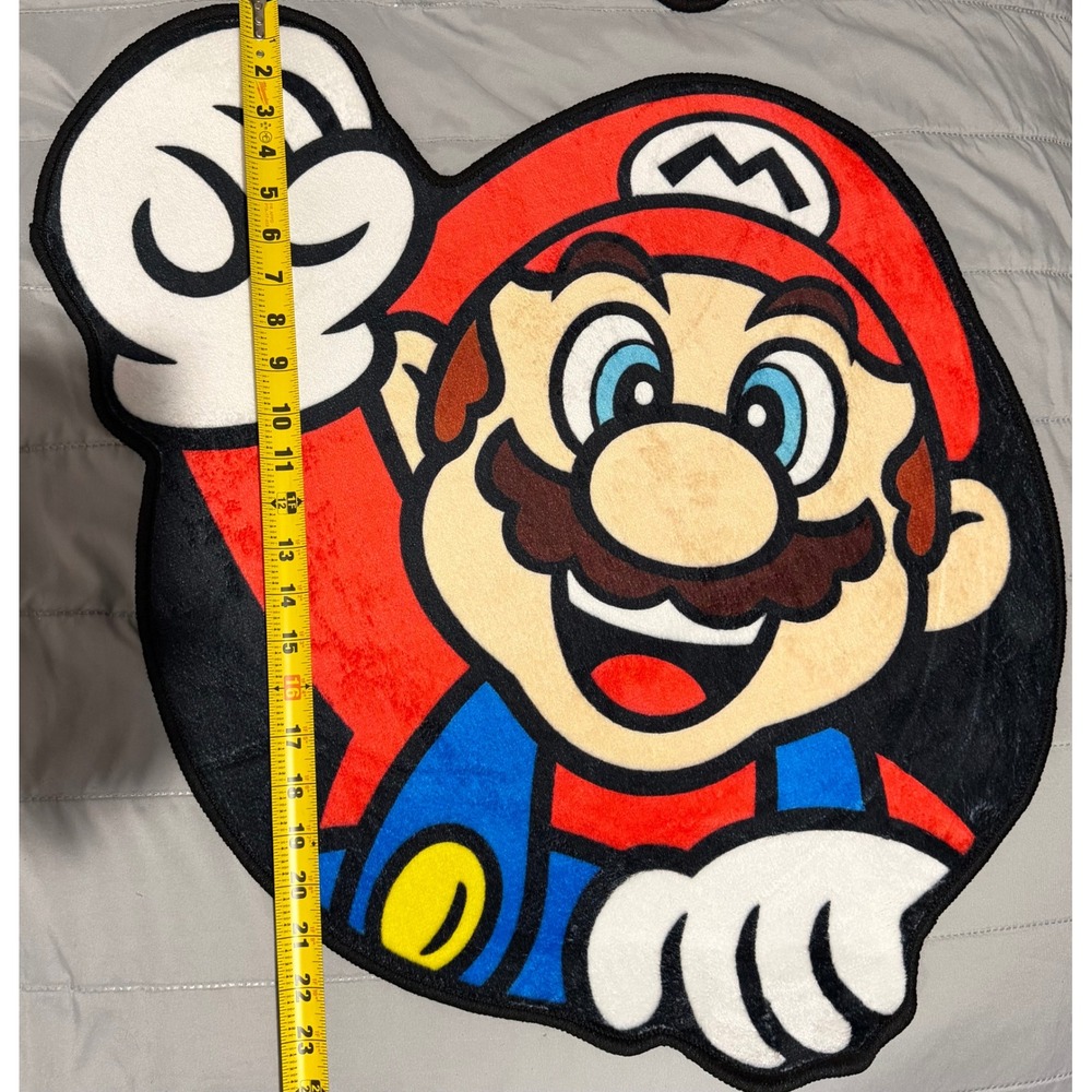 Super Mario Bros (Mario) Accent Rug Nintendo Gaming Decor For Floor or Wall